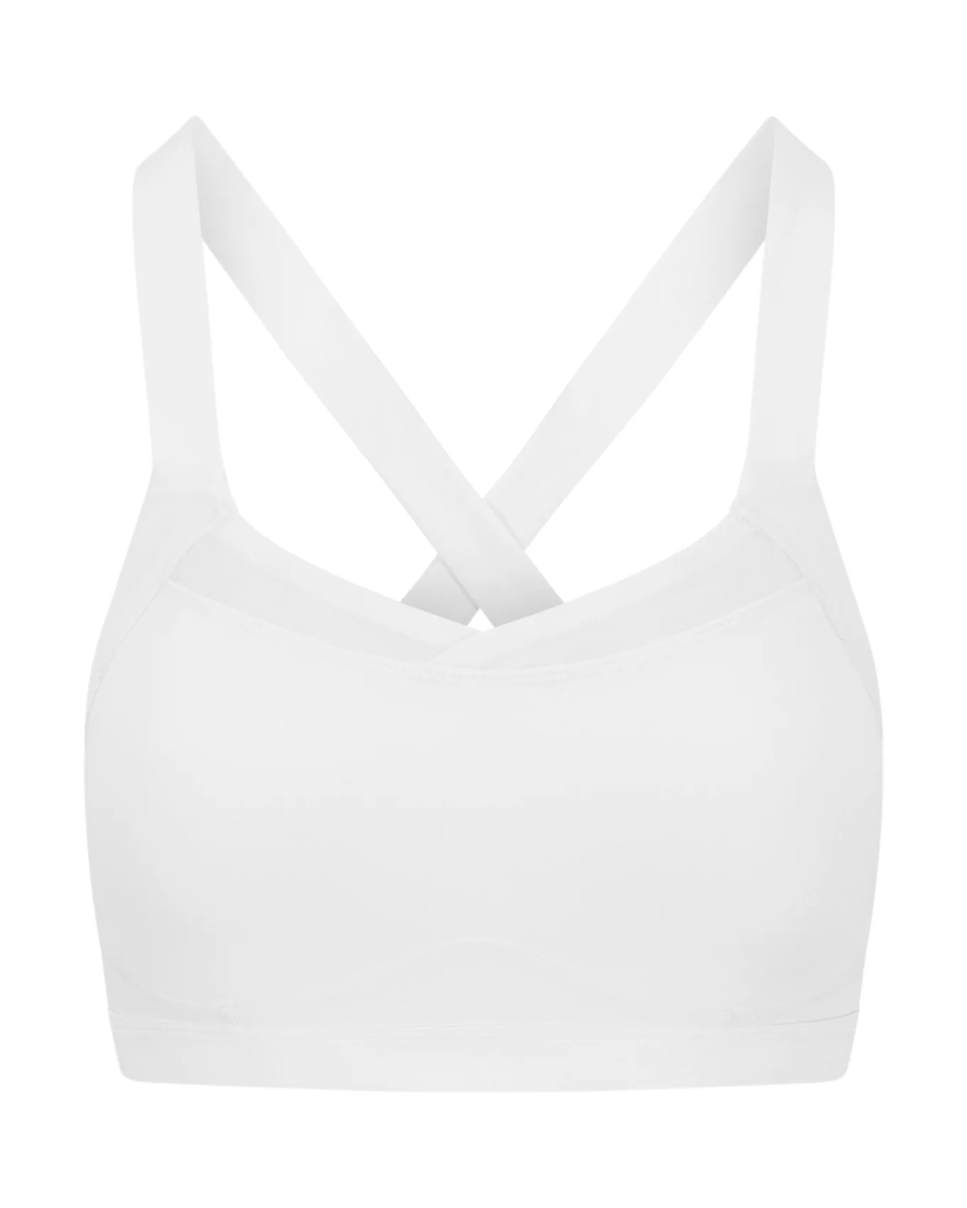 Brylee High Support White High Support Sports Bra, 32B-38D