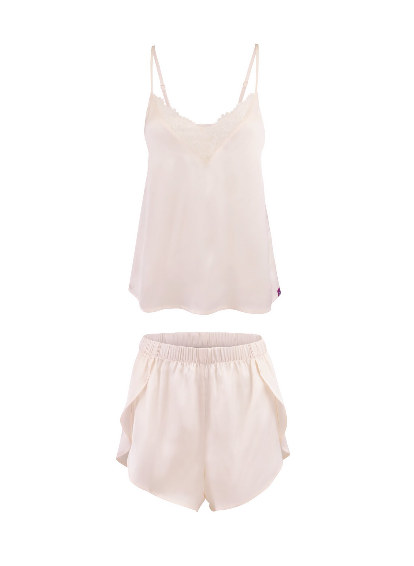 Linny Light White Camisole and Short Set, M-XL | Adore Me