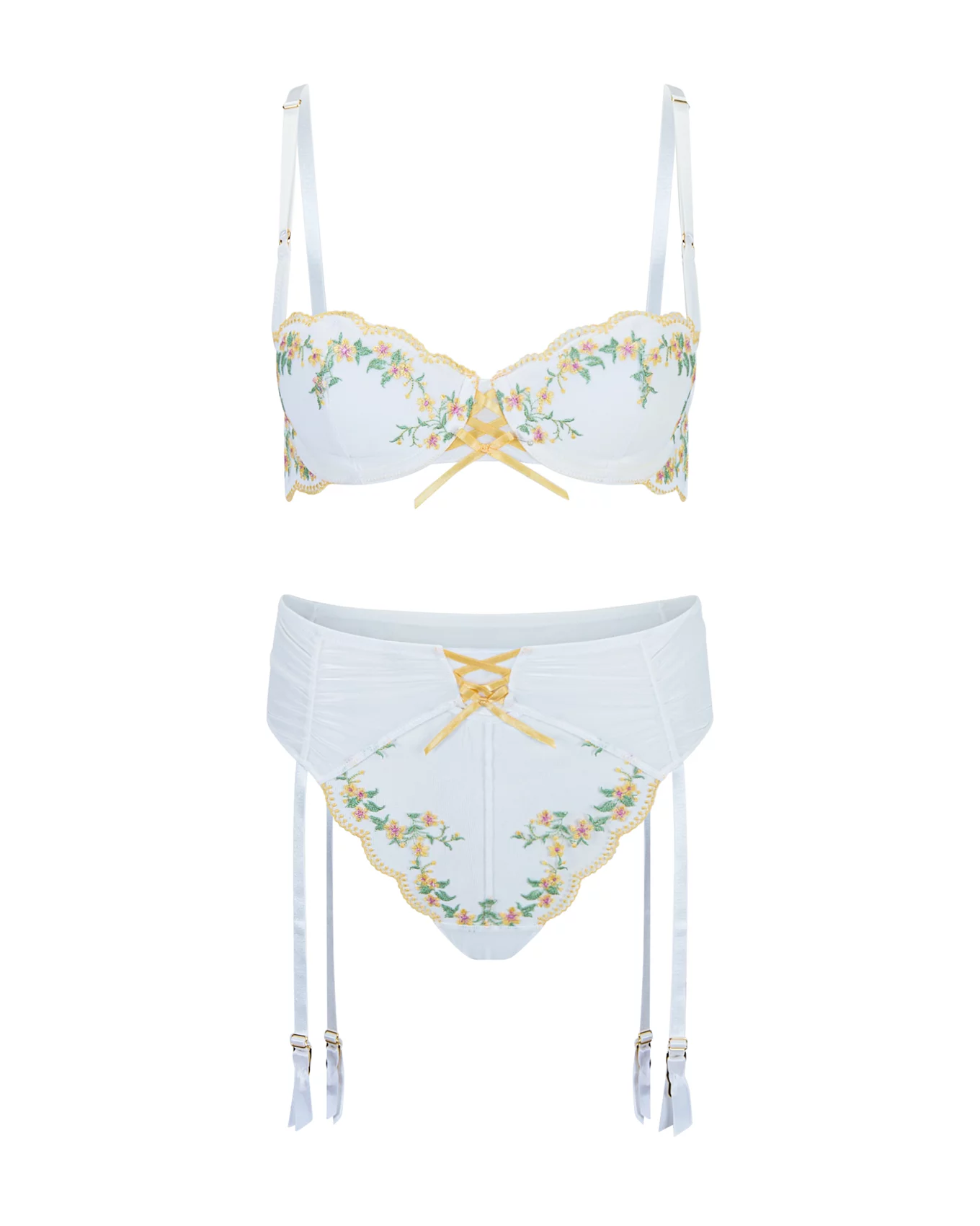 Sophy White Balconette with Removable Push Up Cookies, 32A-38D