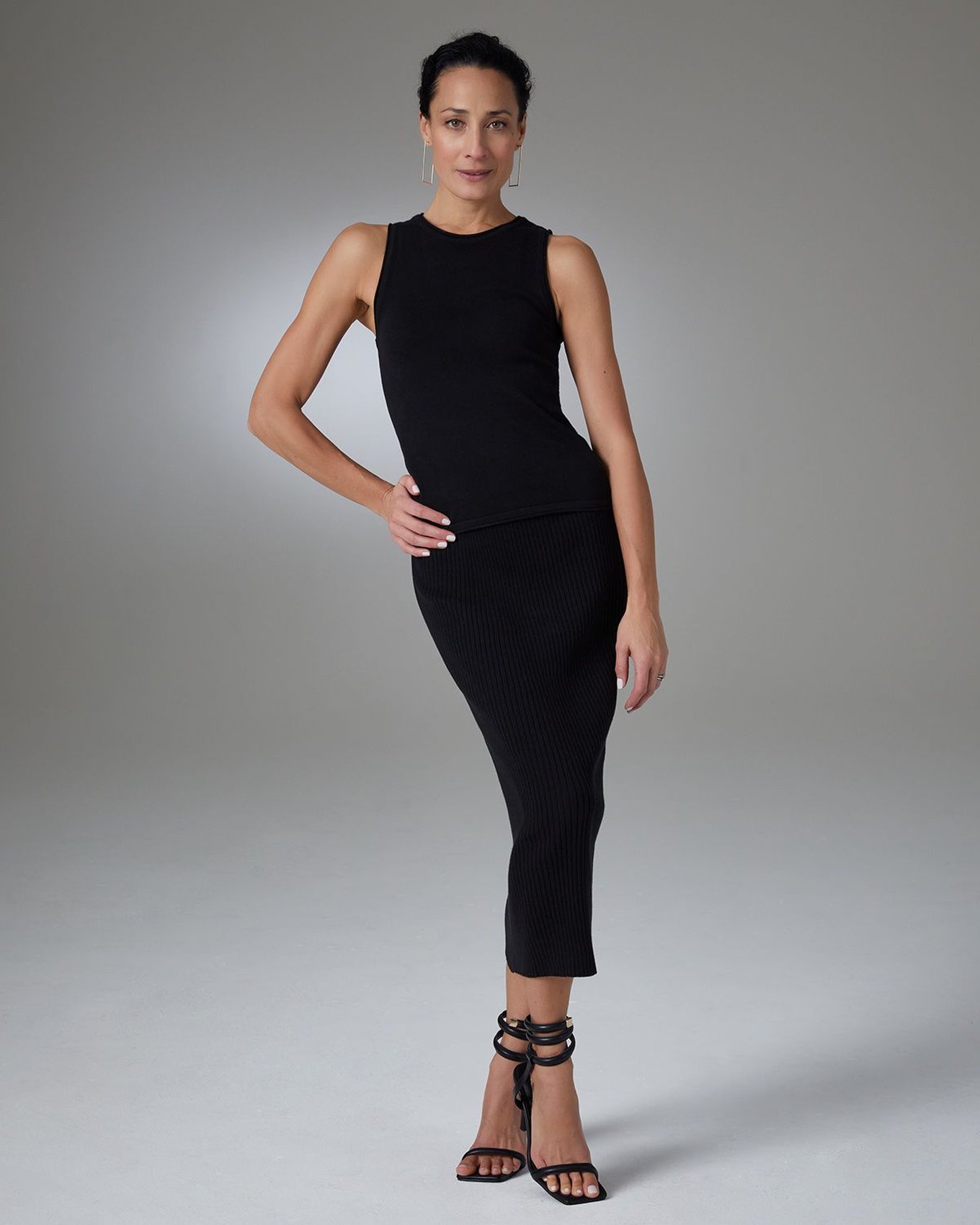 Jameela Sleeveless Sweater Black