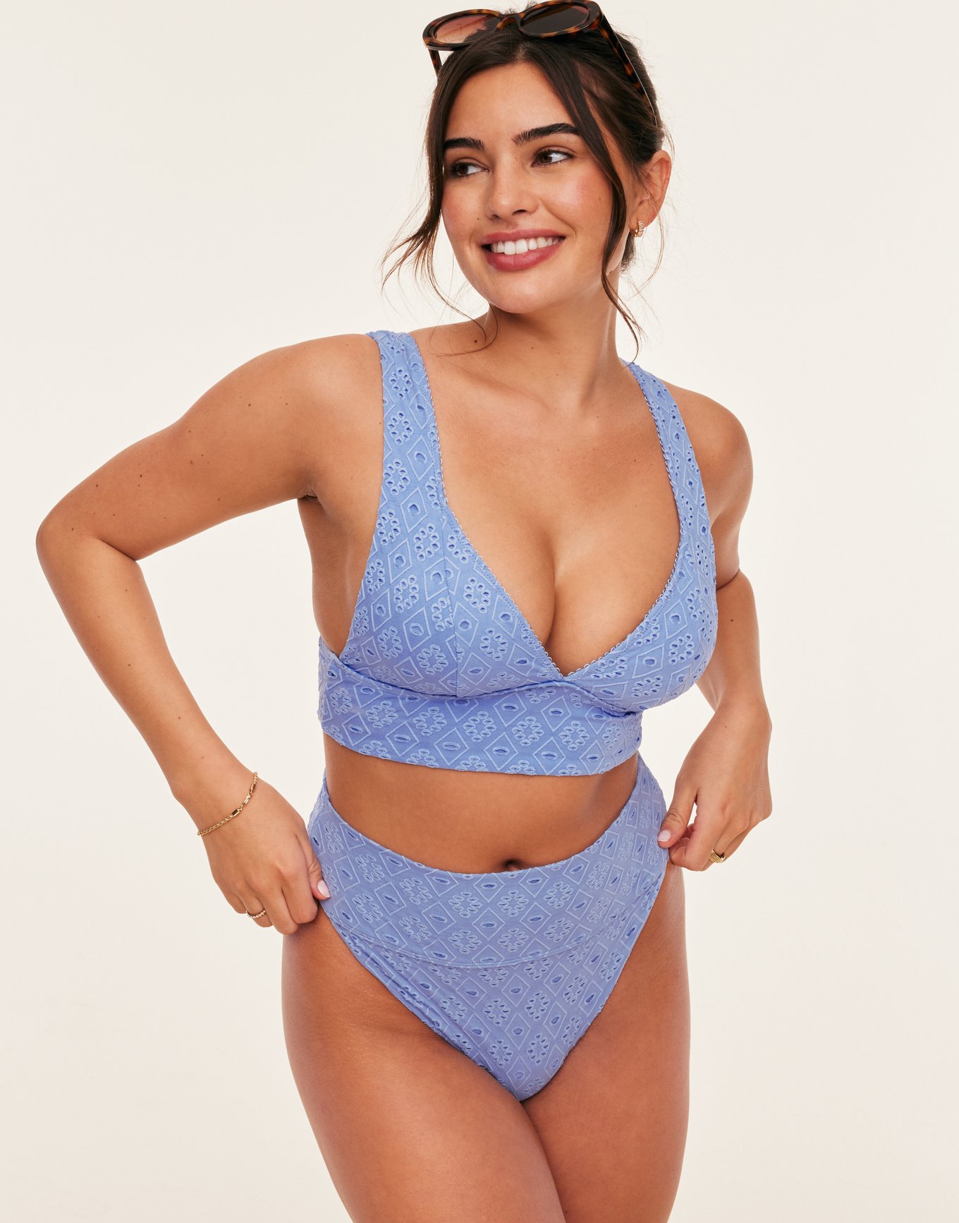 Madelaine Medium Blue Two Piece XS XL Adore Me