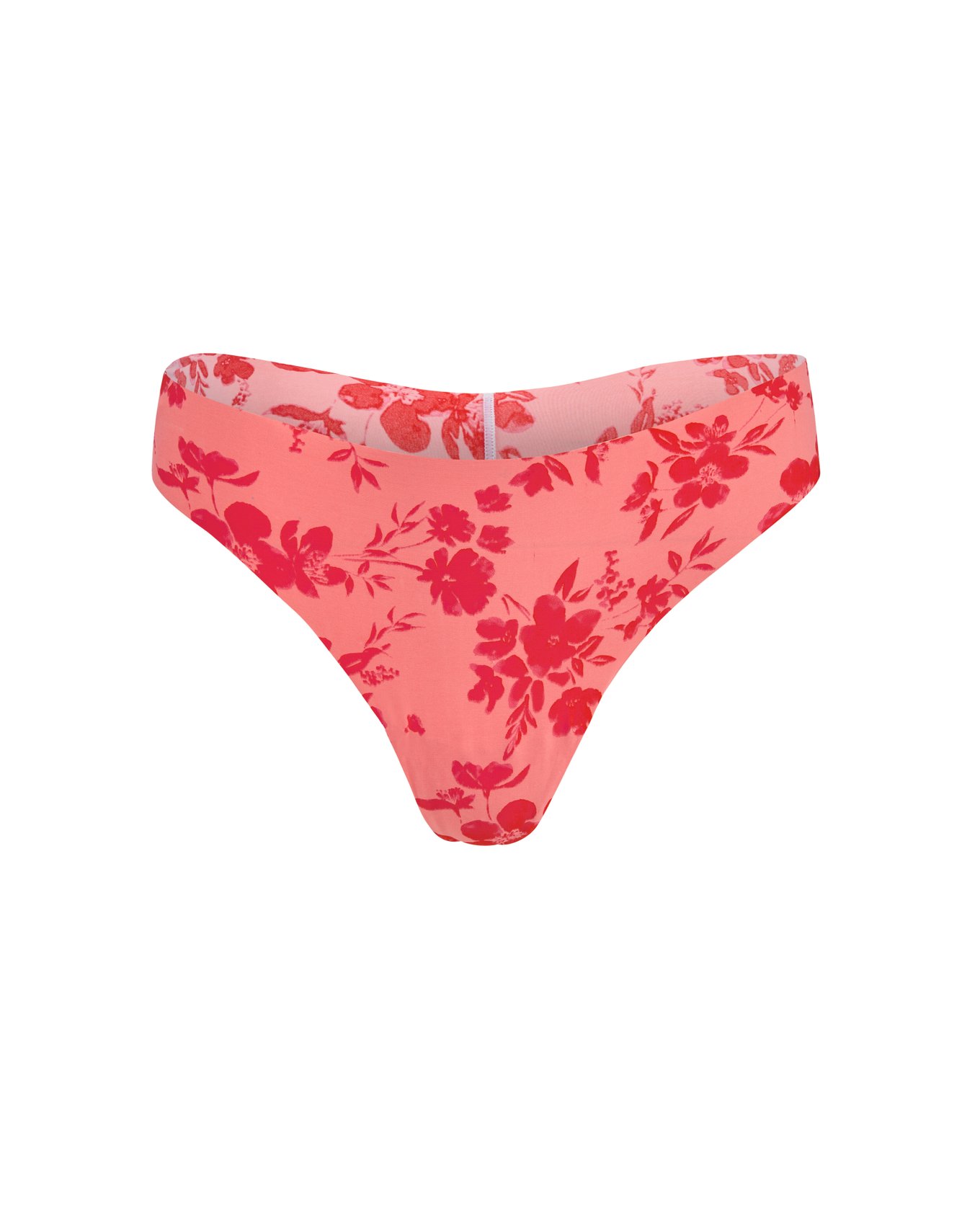 Francine Thong Floral Red Plus Thong, 1X4X Adore Me