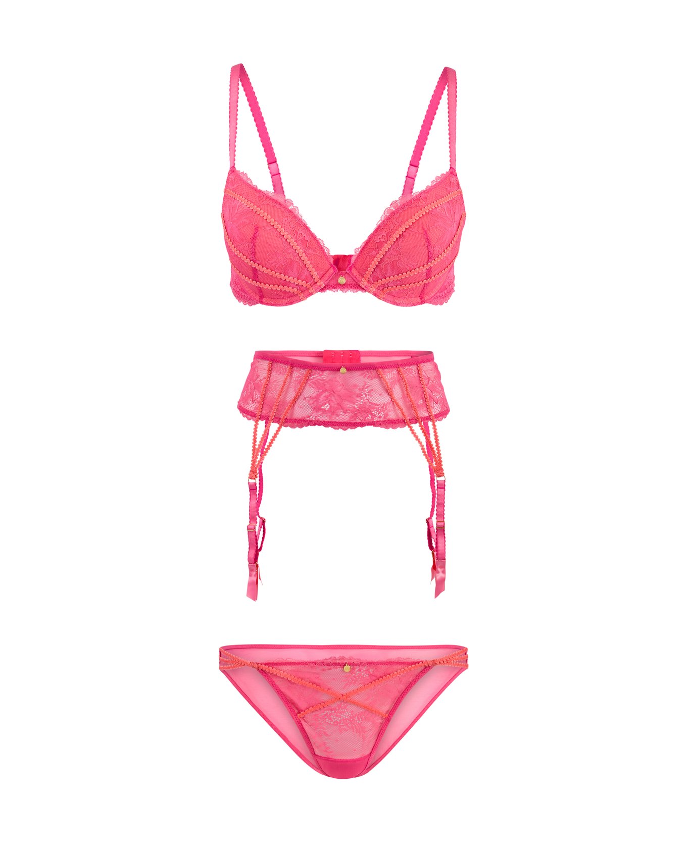 Suki Dark Pink Plunge Push Up, 32A-38D | Adore Me