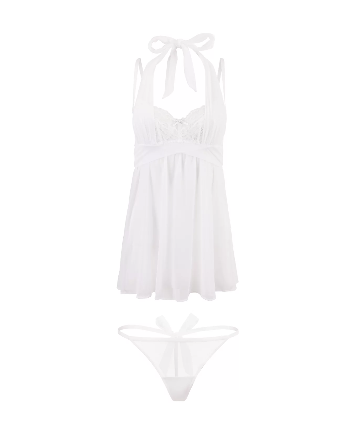 anime lingerie sexy Ove White Babydoll, 30A-38DD