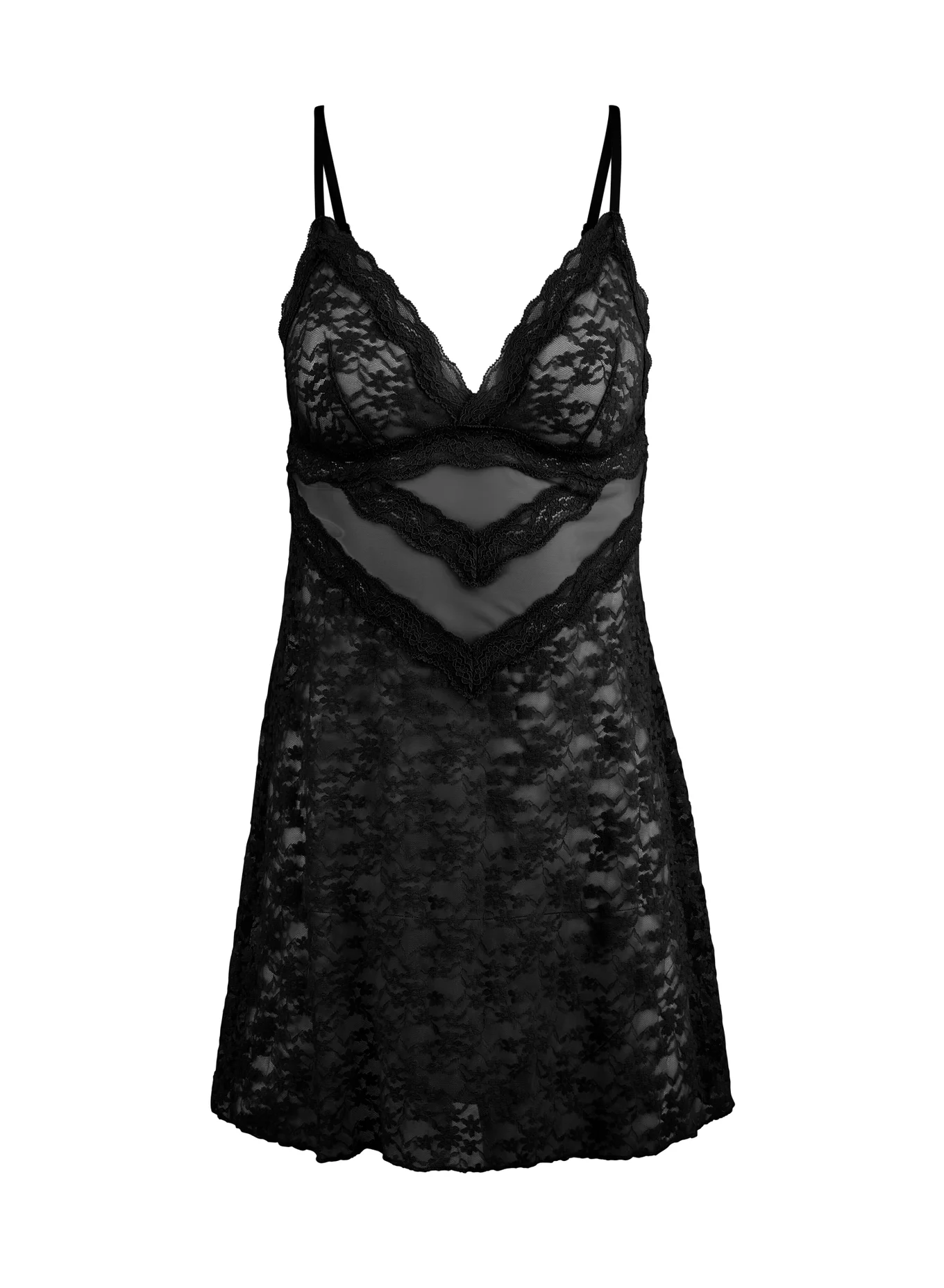 black slip dress lingerie Viola Black Slip Dress – Rimless Lingerie main image 0