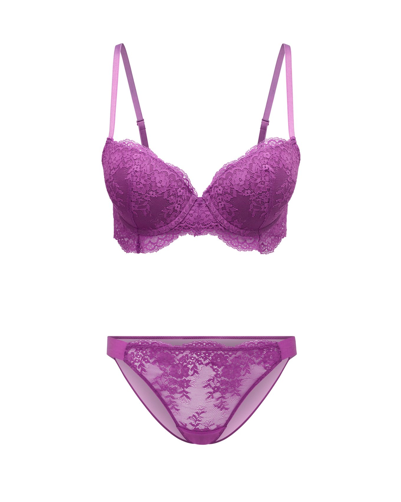 Olisa Dark Purple 2 Push up Demi, 32A-38D | Adore Me