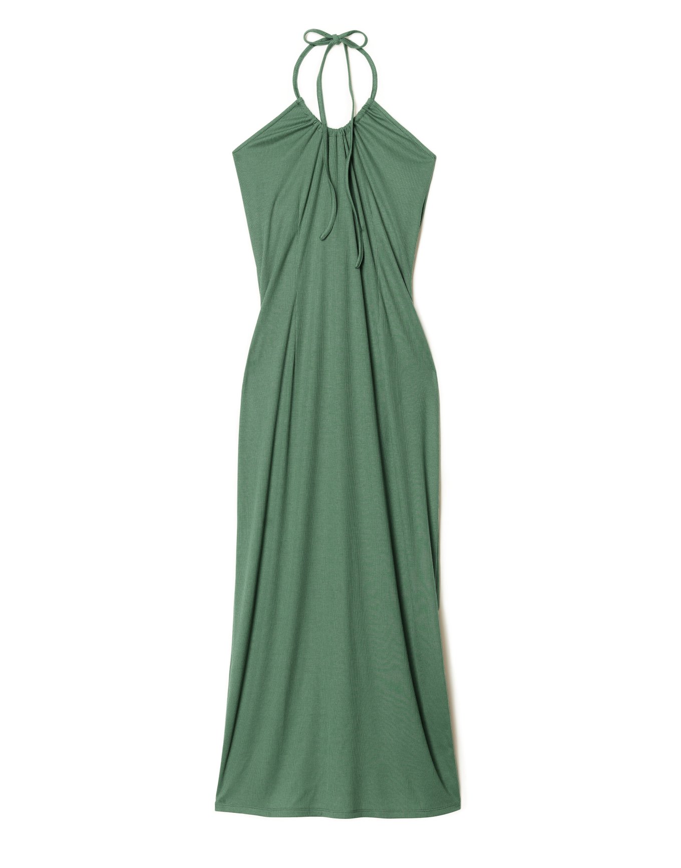 Ellis Dress Dark Green 61% Polyester/ 33% Rayon/ 6% Spandex, M | Adore Me