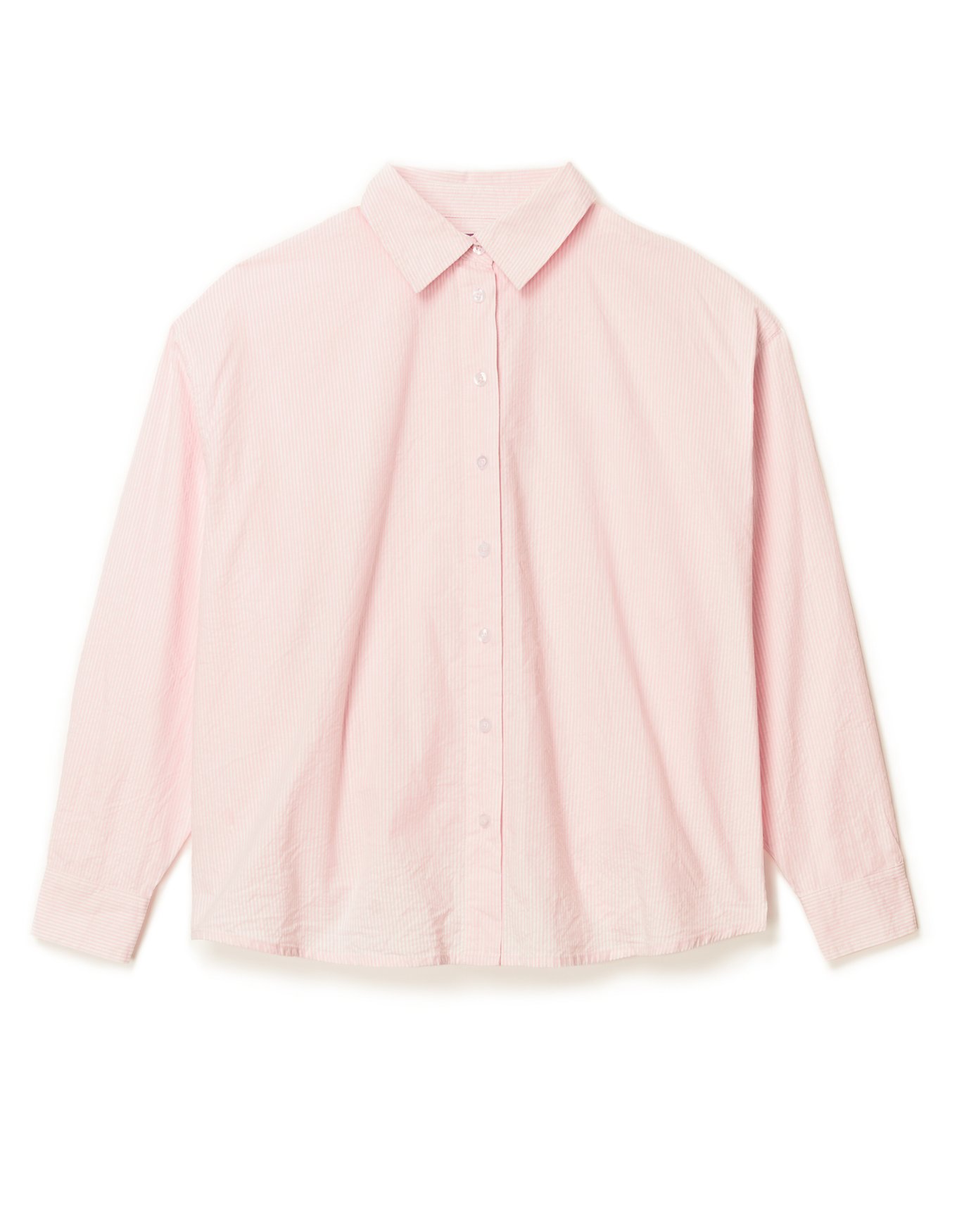 Cedar Shirt Stripe Pink Plus Long Sleeves, 1X-3X | Adore Me