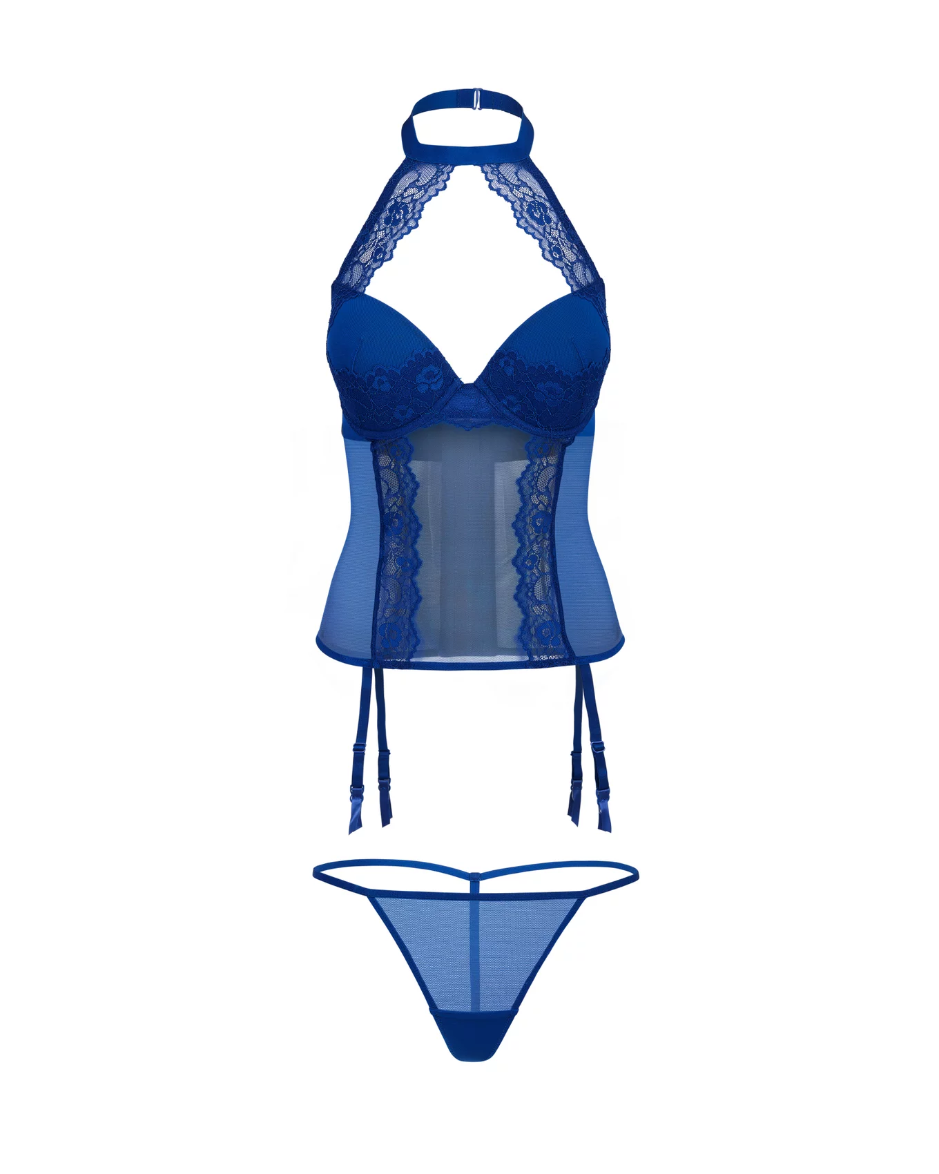 Shelly Dark Blue Bustier, 38DD-46DDD | Adore Me