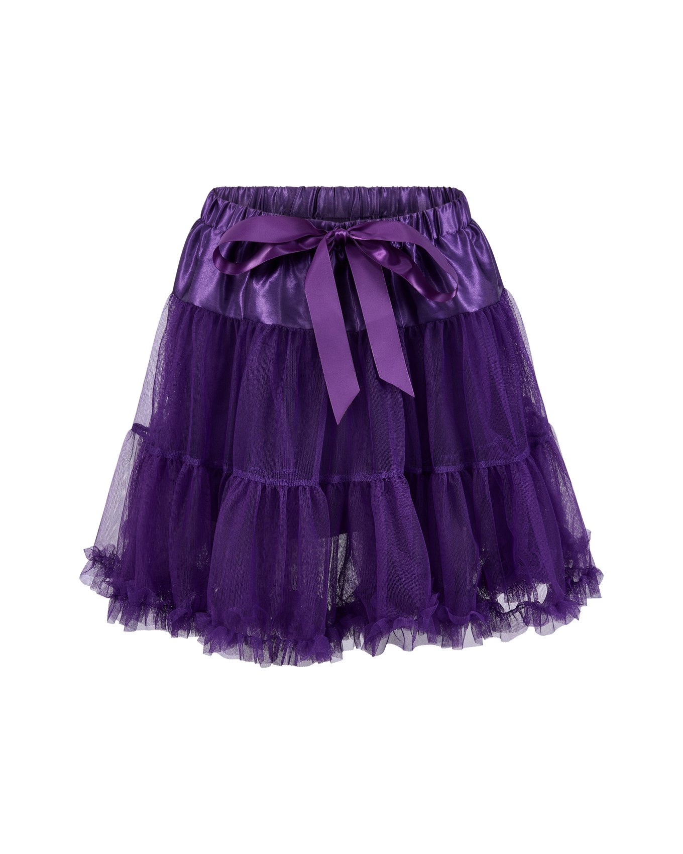 Short Tulle Tutu Skirt Purple
