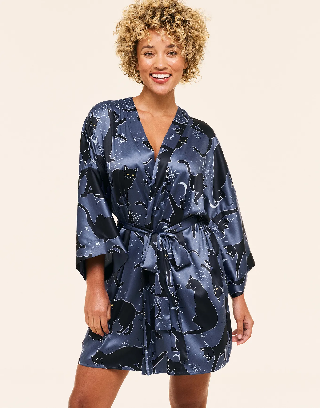 Izabella Convo Blue Robe, XS-4X | Adore Me