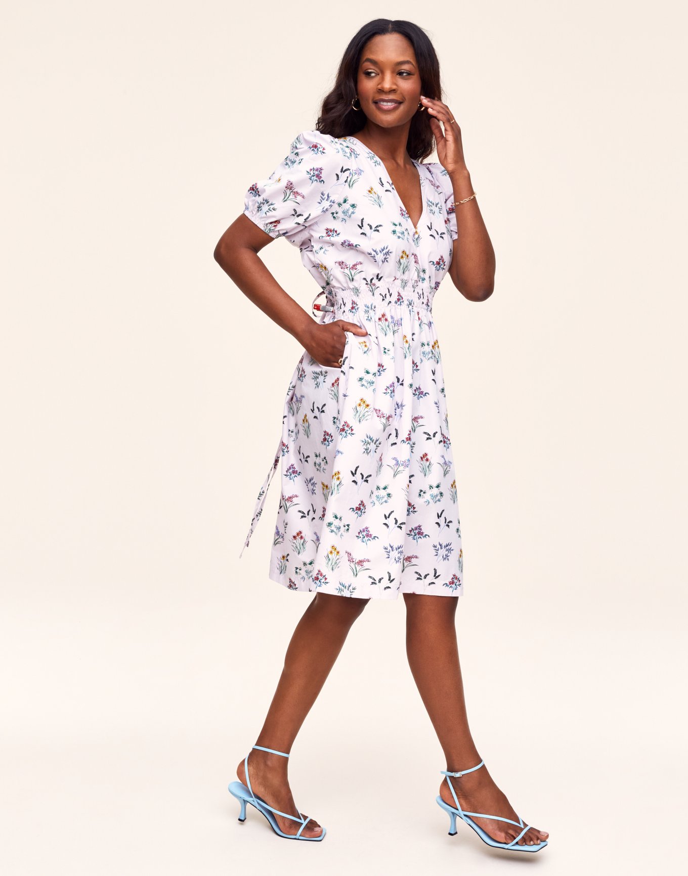 Printed Short Sleeve Dress