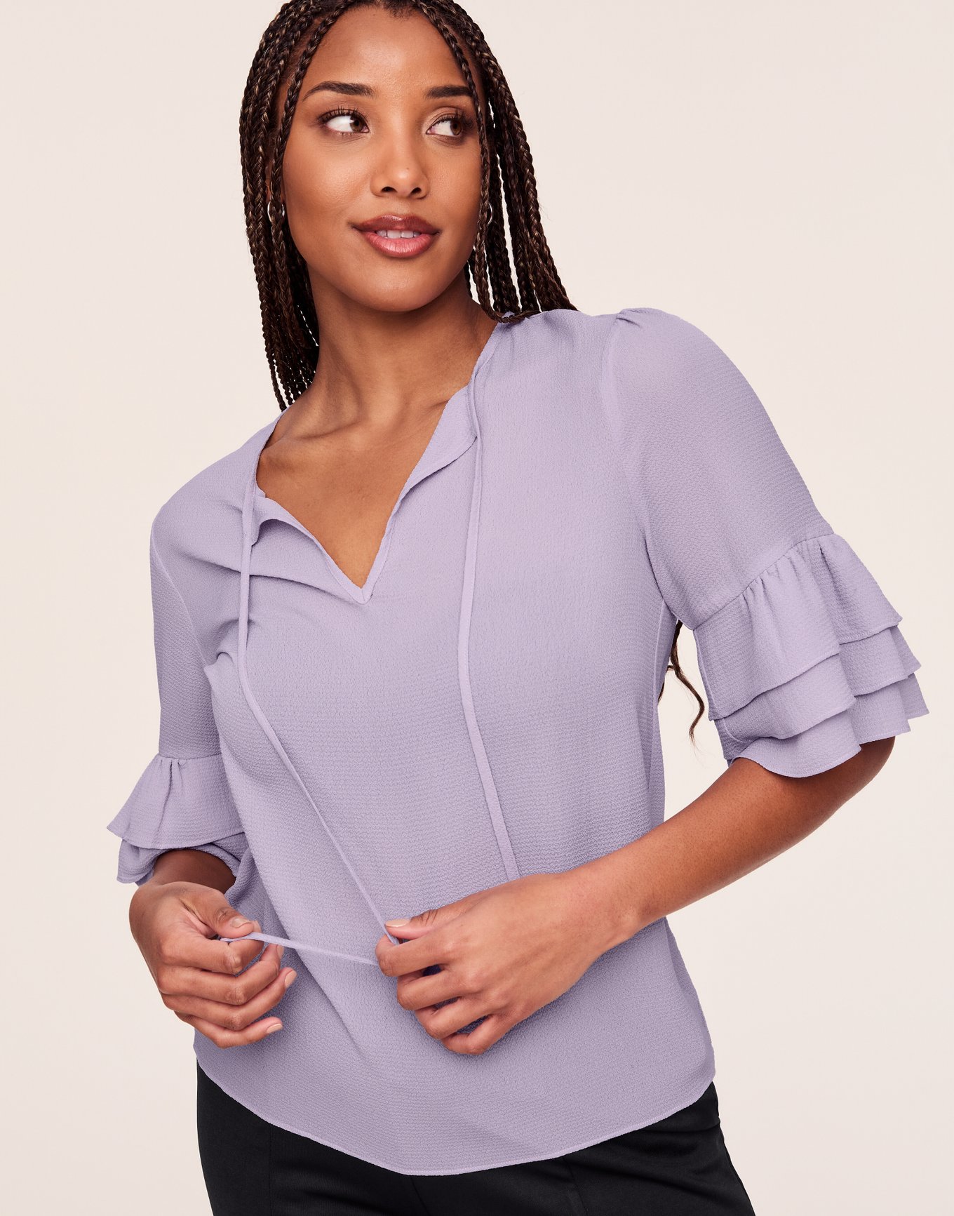 Ruffle Sleeve Top