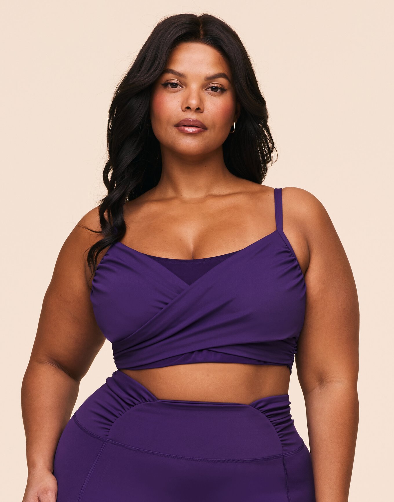 Nebula Ruched Sports Bra Contour Plus