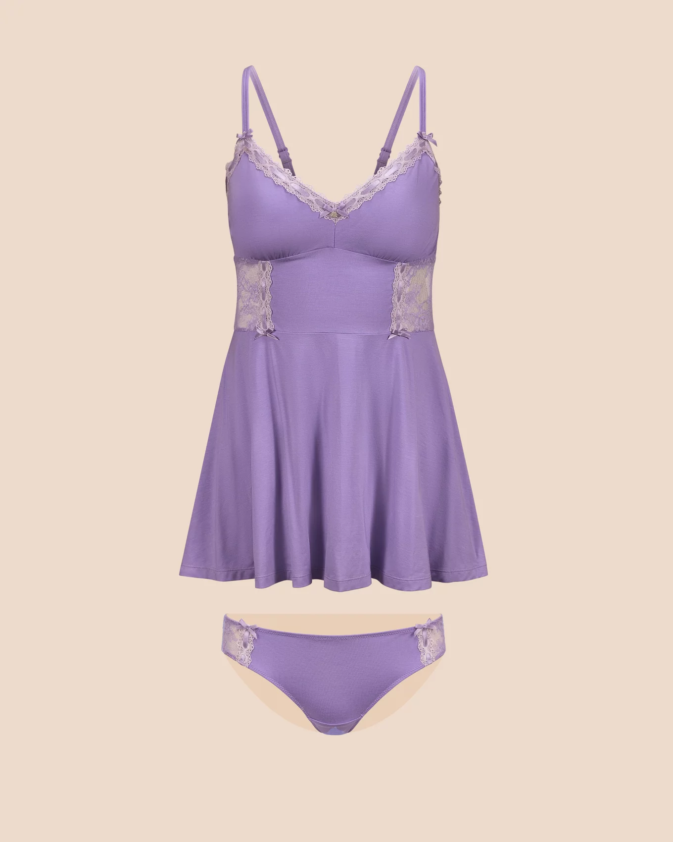 Hilda Medium Purple Babydoll Set, XS-4X | Adore Me