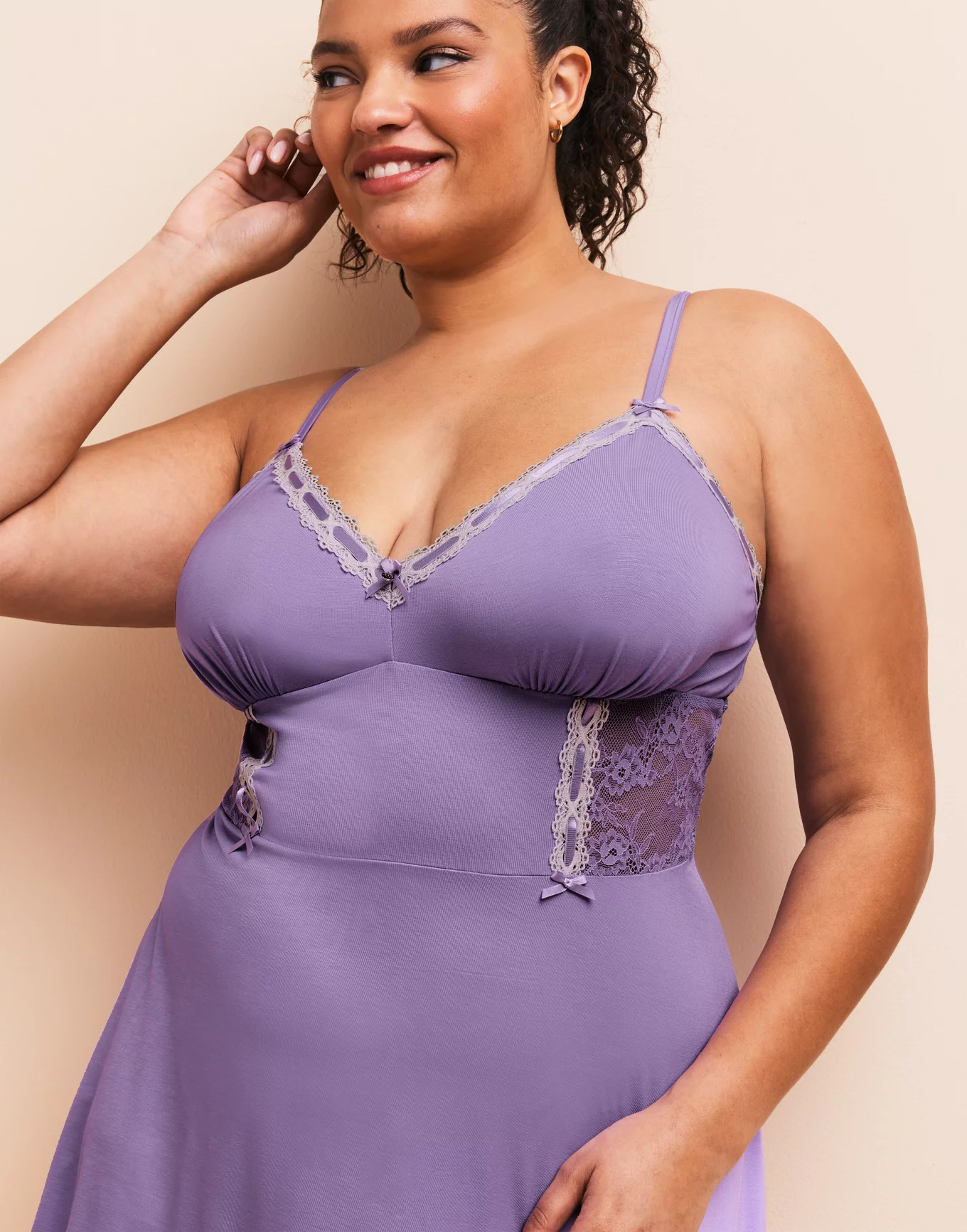 Hilda Medium Purple Babydoll Set, XS-4X | Adore Me