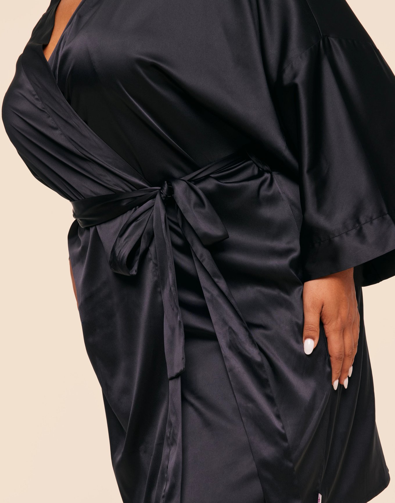 Izabella Black Robe, XS-4X | Adore Me