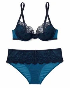 Adore Me Women's Evelyn Demi Bra 38d / Dark Sapphire Blue. : Target