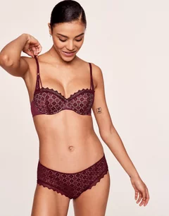 Edme Dark Purple Contour Balconette, 32A-38D