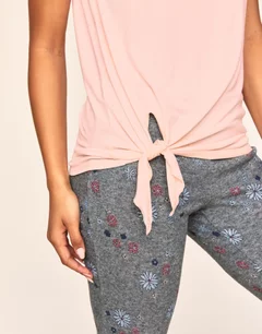 Anna Light Pink 2 T Shirt and Sweatpant Set, XS-XL | Adore Me