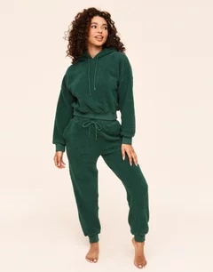 Adore Me Dorothea Women's Sherpa Sweatshirt & Pant Loungewear Set