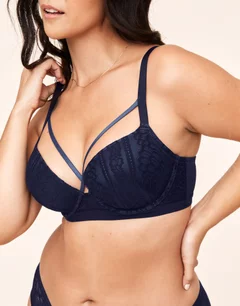 Sparrow Dark Blue Plus Contour Demi, 38DDD-44DDD