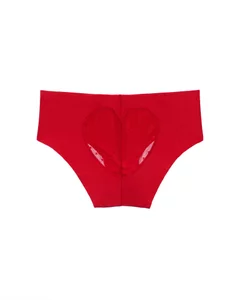 Buy CLOVIA Red Mid Waist Seamless Laser-Cut Hipster Panty in Red