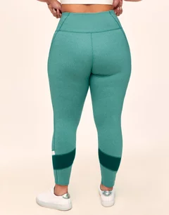 POP Fit Women's Rori Colorblock Legging in Black / Green Size 2XL NWT $60