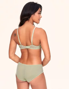 Roxana Medium Green Unlined Demi, 32A-38C