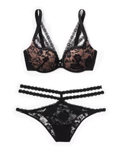 Buy ARUBA Women's EVA Lace Bra and Boy Shorts Set (Black, 34) Online at  desertcartEcuador