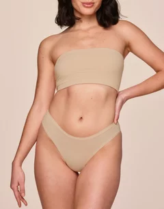 Ines Light Beige Strapless Unlined Bandeau, S-XL