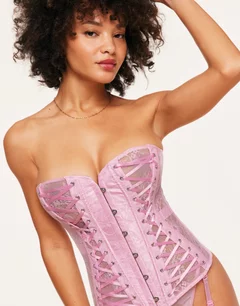 Adore me strapless corset (ties up the back latches