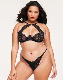 Talulah Black Plus Unlined Plunge, 38DD-46DDD