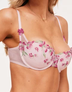 Floral Lace Balconette Bra