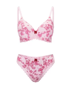 Nare Floral Red Plus Contour Full Coverage, 38DDD-40H