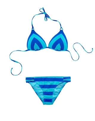 Darzheoy Swimsuits For Women,Women With Chest Pad Without Underwire Strappy  Colorful Three-point Bikini Swimsuit 