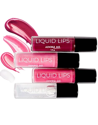 The Glossary Liquid Lip Quad accessory bundle Model 1
