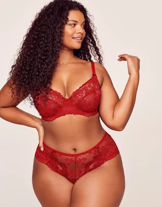 Cinthia Dark Red Unlined Full Coverage, 32A-38B