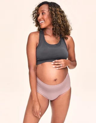 Dadaria Maternity Bras for Breastfeeding Woman Fashion Wire Free Bowknot  Printing Comfortable Push Up Hollow Out Bra Underwear Beige XXL,Women 