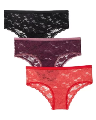 Pretty Sweet Basics Women's Laser Cut Bikini Cheeky Hipster Panties, Pack  of 10, Lace Back, Large : : Clothing, Shoes & Accessories
