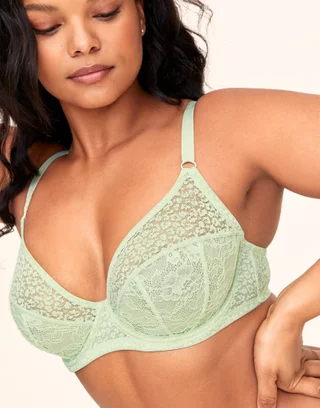 Comfortable Sexy and Traceless Large Ruched Breast Bra for Women  Anti-sagging and Wrapped Breast Bustier Women's Large Breasts, Mint Green,  UK 8 : : Fashion