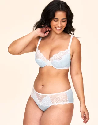 Bridal Plus Size Lingerie, White Bras and Panties
