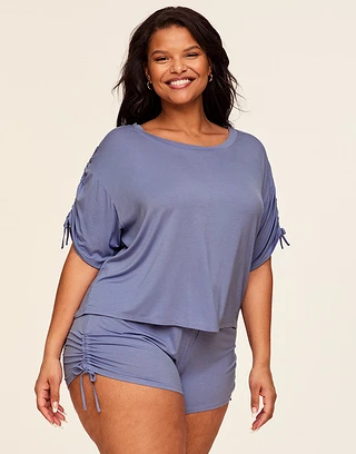 Laura Dark Purple 2 Plus sleepwear bundle Model 2