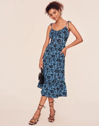 Jojo Dress Blue Fit and Flare dress, XS-XL