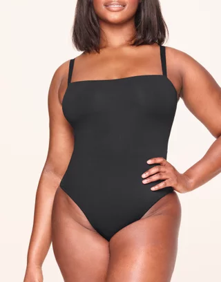  Womens 3 Piece Bodysuits Sexy Ribbed Sleeveless Adjustable  Spaghetti Strip Tops Shapewear Bodysuits Black Darkgrey Beige
