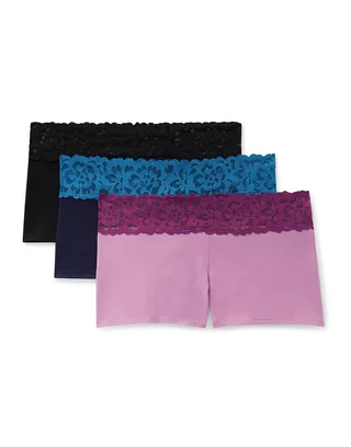 Mackenna Cotton Pack Cheeky Black Plus Cheeky Panties (Pack of 3)