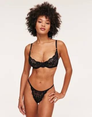 Dirie See Through Bra for Women Sheer Unlined Lingerie, Floral Lace Bras  Mesh Non Padded Underwire Panties Set 