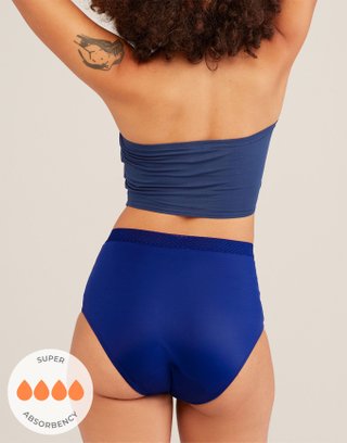 Jess High Waisted Dark Blue panty bundle Model 1