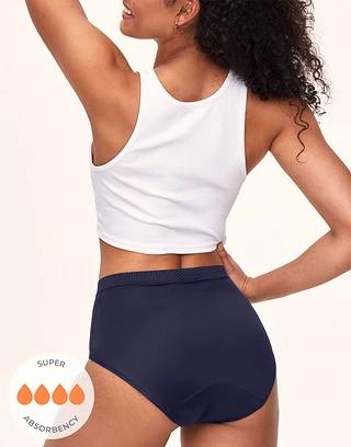 Jess High Waisted Dark Blue 2 panty bundle Model 1