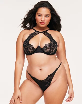 Plus Size Bras and Panty Set, Sexy Non-Padded Lingerie Tops for Big Boobs,  Q0705